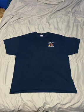 Navy Graphic T-Shirt with Yellow Campground Logo